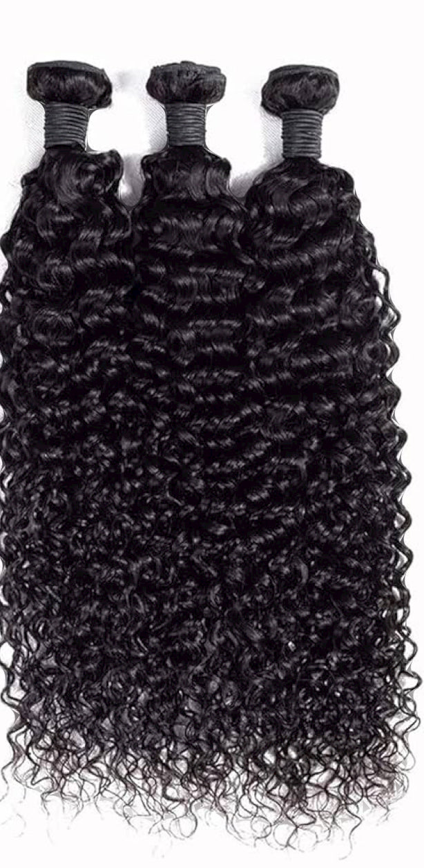 Curly Bundles human hair Comes in 3 Pcs