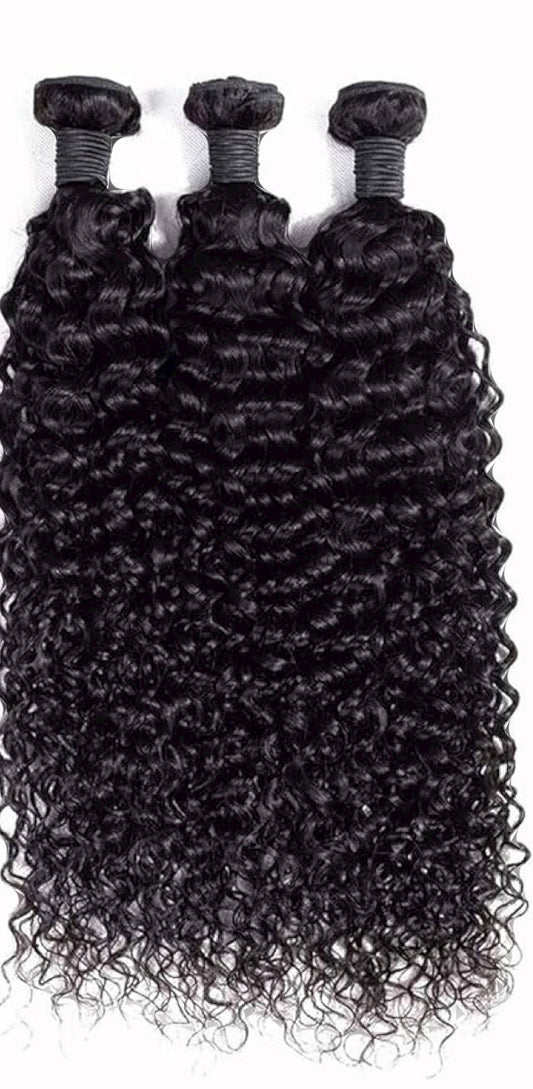 Curly Bundles human hair Comes in 3 Pcs
